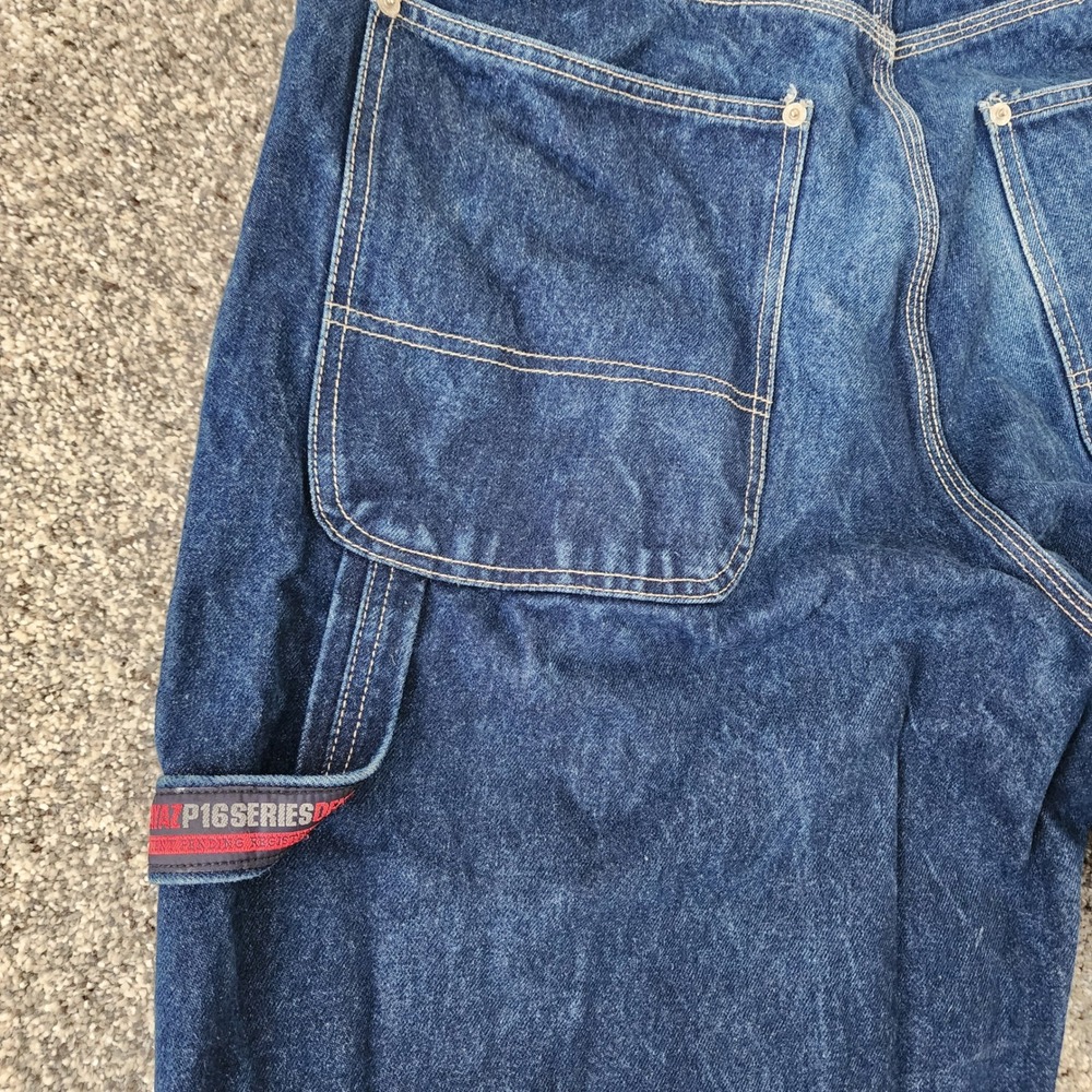 Pure Playaz Carpenter Jeans Mens 34x32 Baggy Y2K P18‎ Series Wide Leg Denim GUC - Picture 12 of 16